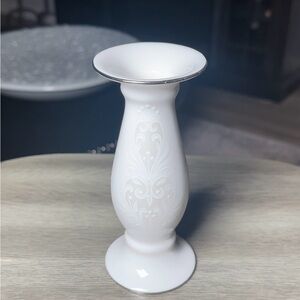 Lenox Opal Innocence Wedding Promises Candle Holder 6”
